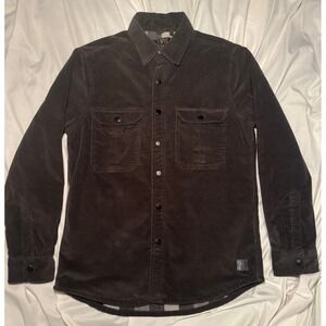 VTG 1946 Corduroy Plaid Fleece Lined Shirt Jacket Medium Grey Workwear Shacket